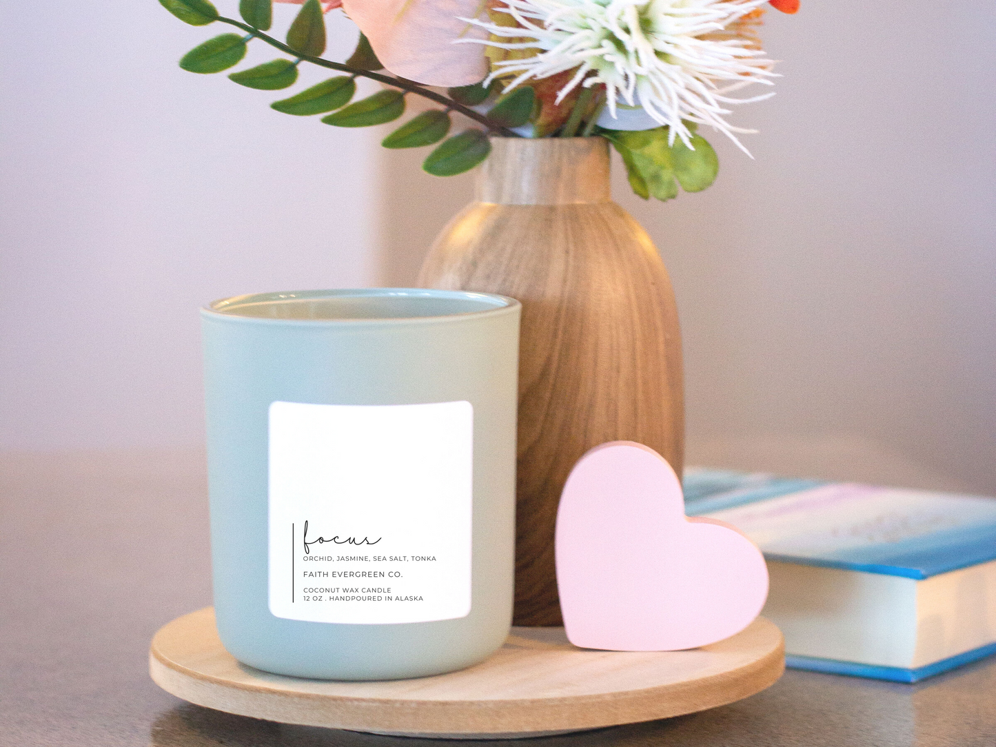 coconut wax candle, positivity candle, coconut wax, eco friendly candle, luxury candle, custom candle, affirmation candle